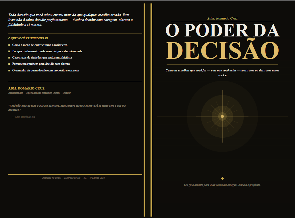 Capa do livro O Poder da Decisão